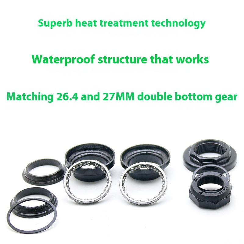 Neco bike headset 22.2 34mm threaded 1 inch 25.4mm 27/26.4 crown race for bike headset fork
