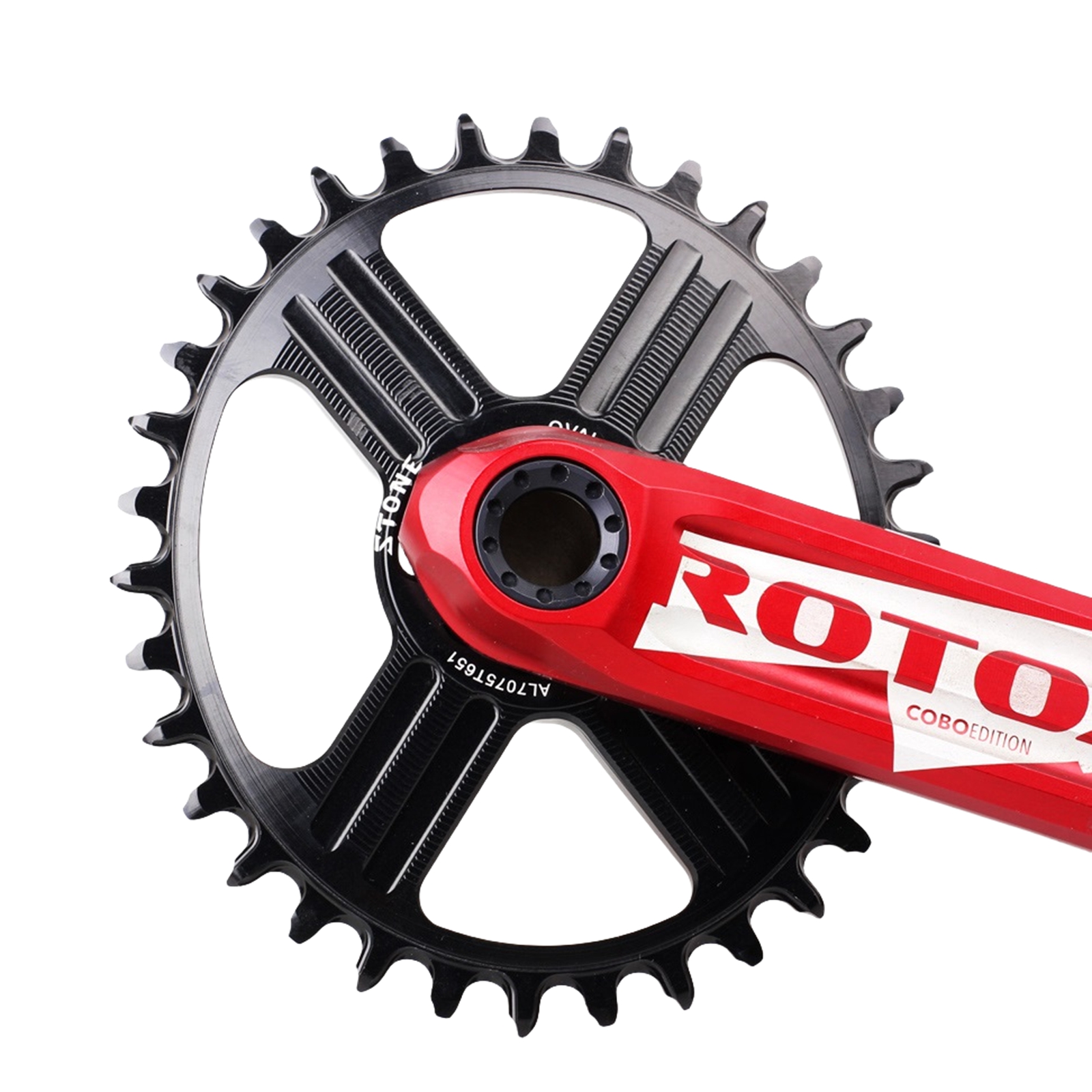 Stone Oval Direct Mount Chainring for Rotor 3D+ 3DF 30–38T