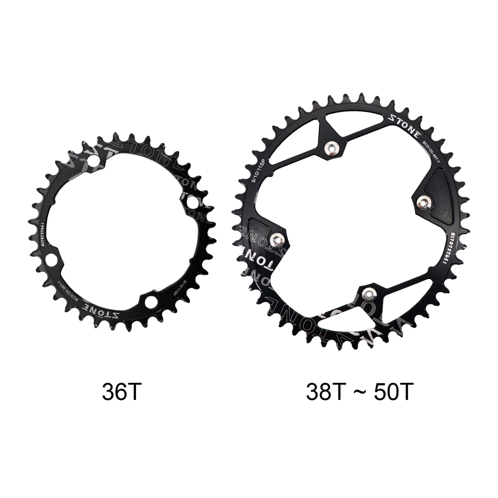 Stone Chainring Round Oval 120BCD 36 38 40T 44 46T 48T road Bike MTB ChainWheel Tooth Plate for sram X9 XX 120bcd