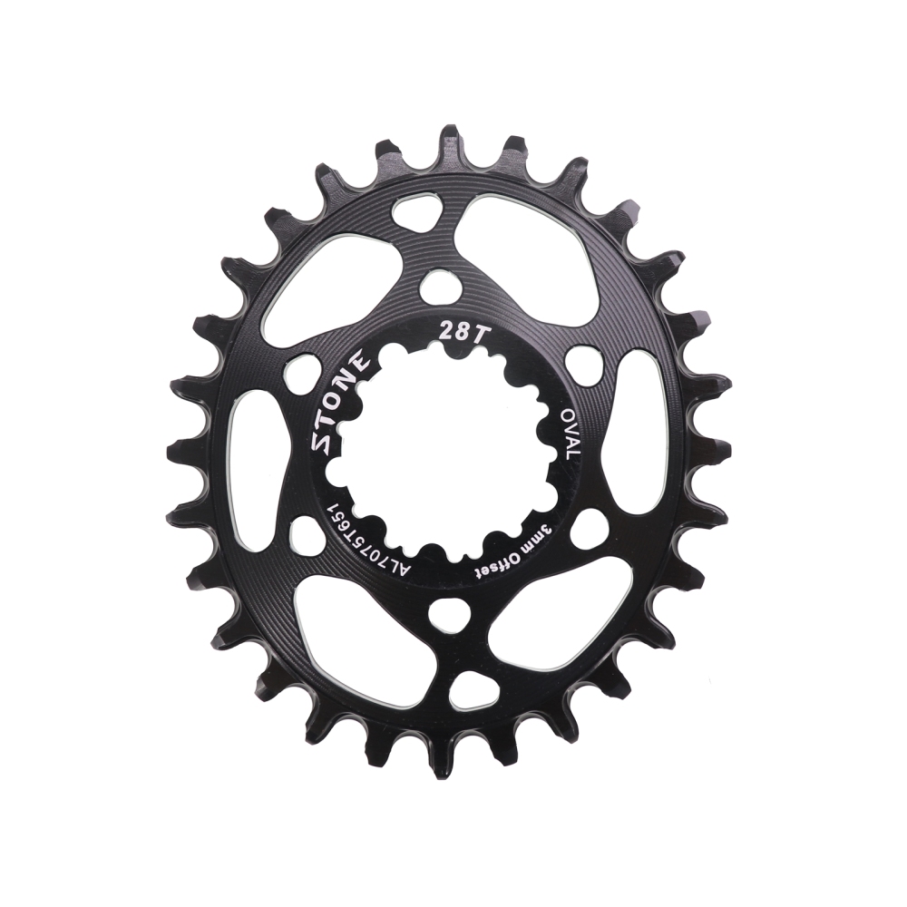 Stone Chainring 3mm Offset 3 pins Oval for Sram Direct Mount X9 X0 XX1 X01 28 30T 32 34T 36T 38 Bike Chainwheel for Boost 148 DUB BB30 Bike Chainwheel