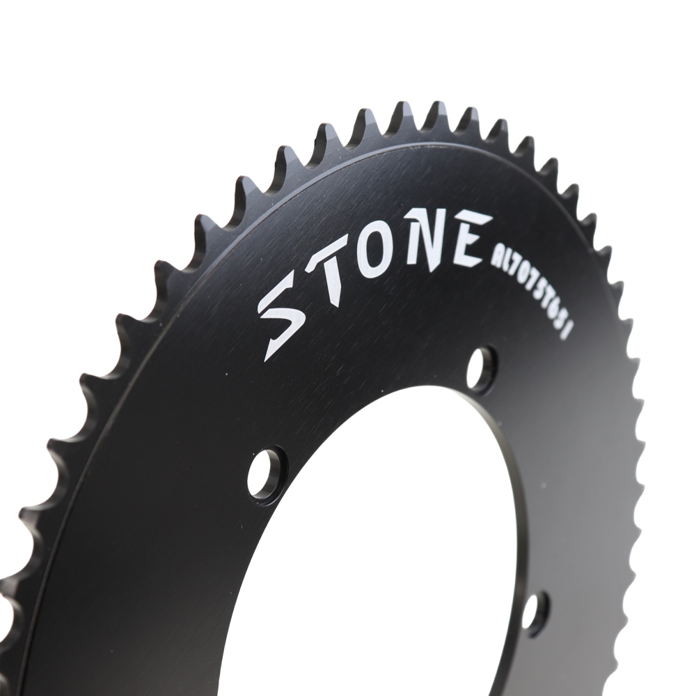 Stone 130 BCD Chainring Fixed Gear Track Bike Fixie Round 42T 46T 48T 50T 52t 54 58t 60t Tooth Chainwheel 130bcd 1/2*1/8 Chain