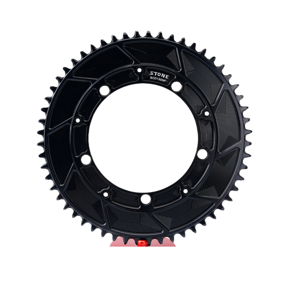 Stone 130BCD Round Chainring 4MM Offset Aero for Shimano 5700 6700 Round 42t 44T 46 48 50 52 55 58T 60T Road Bike ChainWheel 130bcd for Sram Red