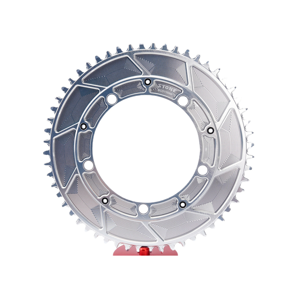 Stone 130BCD Round Chainring 4MM Offset Aero for Shimano 5700 6700 Round 42t 44T 46 48 50 52 55 58T 60T Road Bike ChainWheel 130bcd for Sram Red