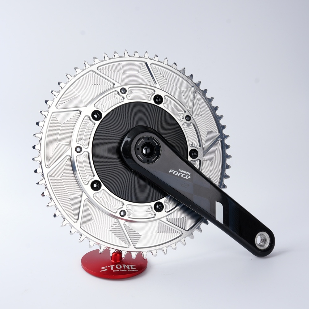 Stone 130BCD Round Chainring 4MM Offset Aero for Shimano 5700 6700 Round 42t 44T 46 48 50 52 55 58T 60T Road Bike ChainWheel 130bcd for Sram Red