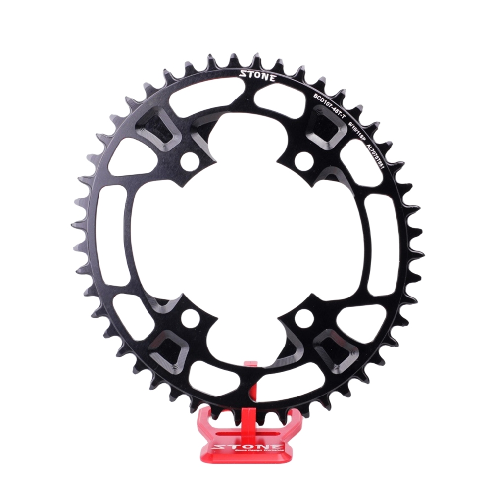 Stone Oval Bike Chainring 107BCD for Sram Force AXS 12S Crankset 107 Bcd MTB Road Bike Narrow and Wide Chainwheel 36T To 60T