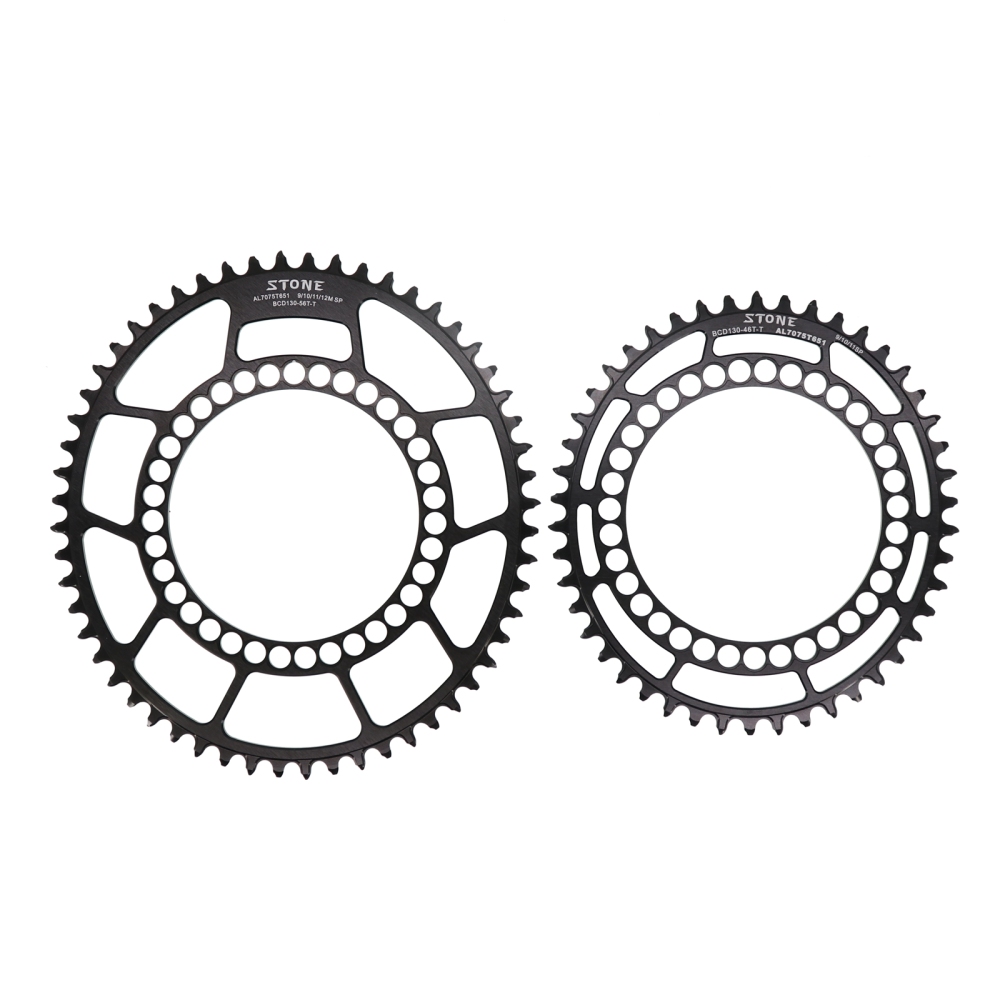Stone Chainring 130BCD for Brompton for Sram Red Shimano 5700 6700 Oval 40 42 44 46 48 50 52 54 56 58T 60T Road Folding Bike Chainwheel