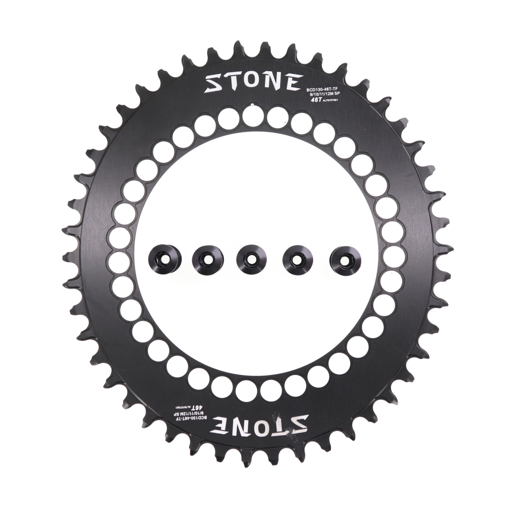 Stone Chainring 130BCD for Brompton for Sram Red Shimano 5700 6700 Oval 40 42 44 46 48 50 52 54 56 58T 60T Road Folding Bike Chainwheel