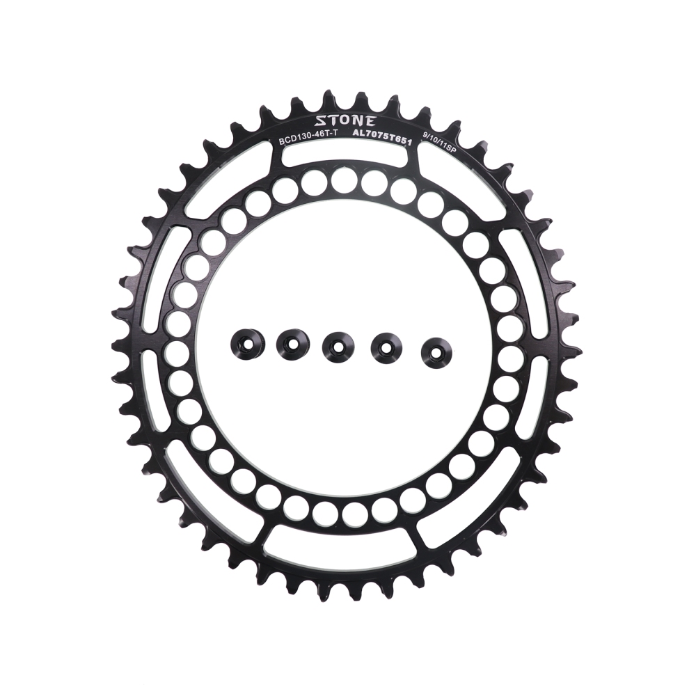 Stone Chainring 130BCD for Brompton for Sram Red Shimano 5700 6700 Oval 40 42 44 46 48 50 52 54 56 58T 60T Road Folding Bike Chainwheel
