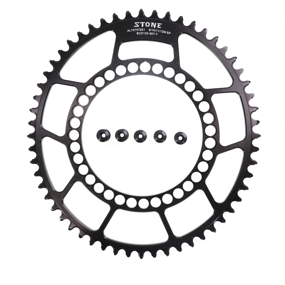 Stone Chainring 130BCD for Brompton for Sram Red Shimano 5700 6700 Oval 40 42 44 46 48 50 52 54 56 58T 60T Road Folding Bike Chainwheel