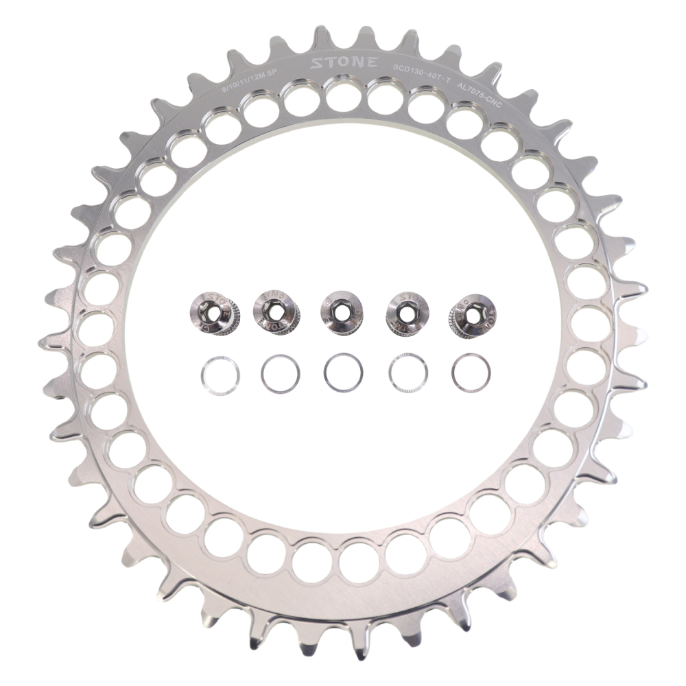 Stone Chainring 130BCD for Brompton for Sram Red Shimano 5700 6700 Oval 40 42 44 46 48 50 52 54 56 58T 60T Road Folding Bike Chainwheel