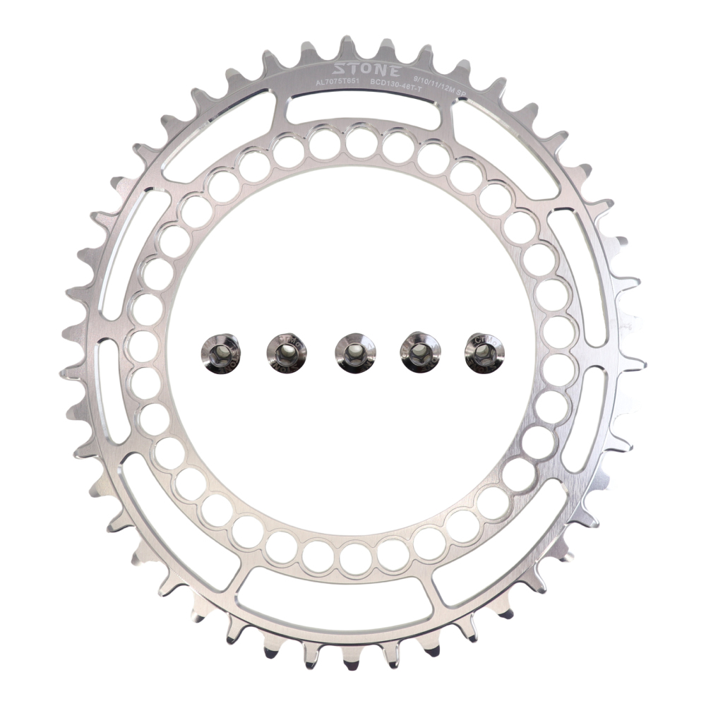 Stone Chainring 130BCD for Brompton for Sram Red Shimano 5700 6700 Oval 40 42 44 46 48 50 52 54 56 58T 60T Road Folding Bike Chainwheel