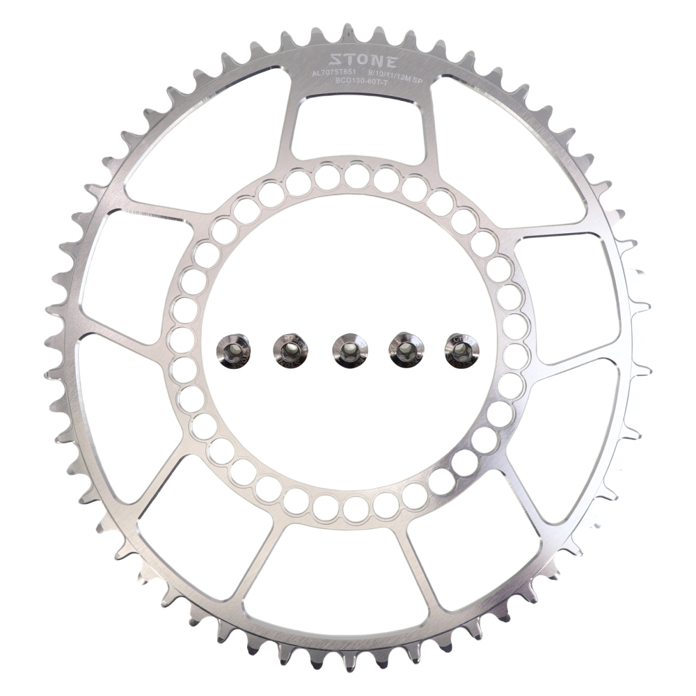 Stone Chainring 130BCD for Brompton for Sram Red Shimano 5700 6700 Oval 40 42 44 46 48 50 52 54 56 58T 60T Road Folding Bike Chainwheel