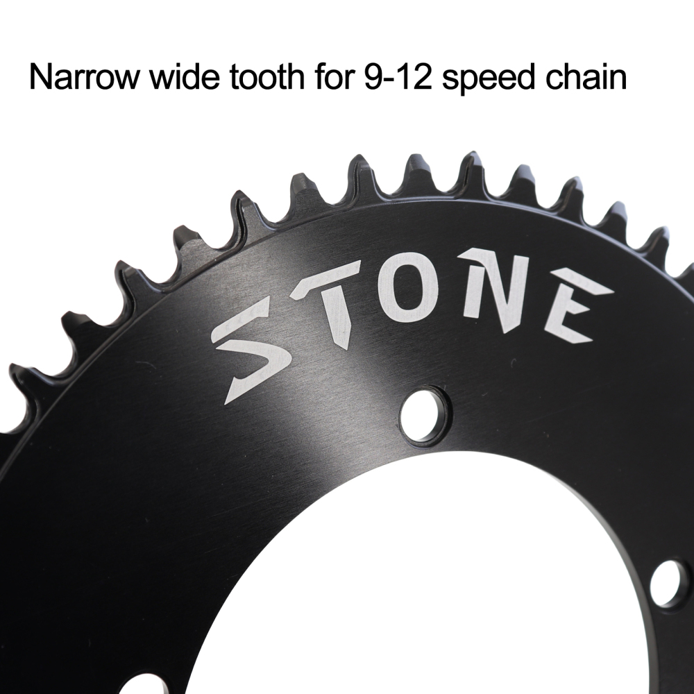Stone Round Bike Chainring 130 BCD for Brompton 3sixty Shimano 5700 6700 38 40 48 52 54 56T 58T 60T 62t 64t 66t 68t 70t Road Bike Folding 130bcd