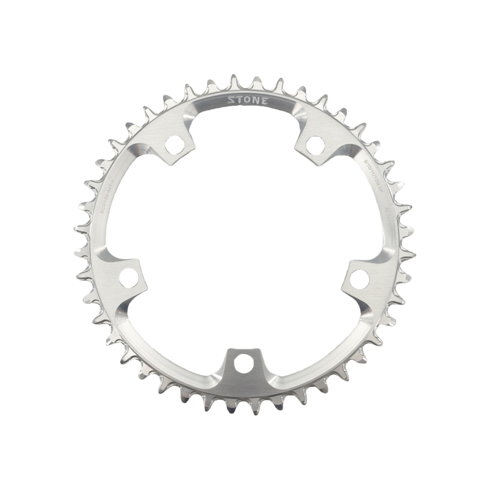 Stone Round Bike Chainring 130 BCD for Brompton 3sixty Shimano 5700 6700 38 40 48 52 54 56T 58T 60T 62t 64t 66t 68t 70t Road Bike Folding 130bcd