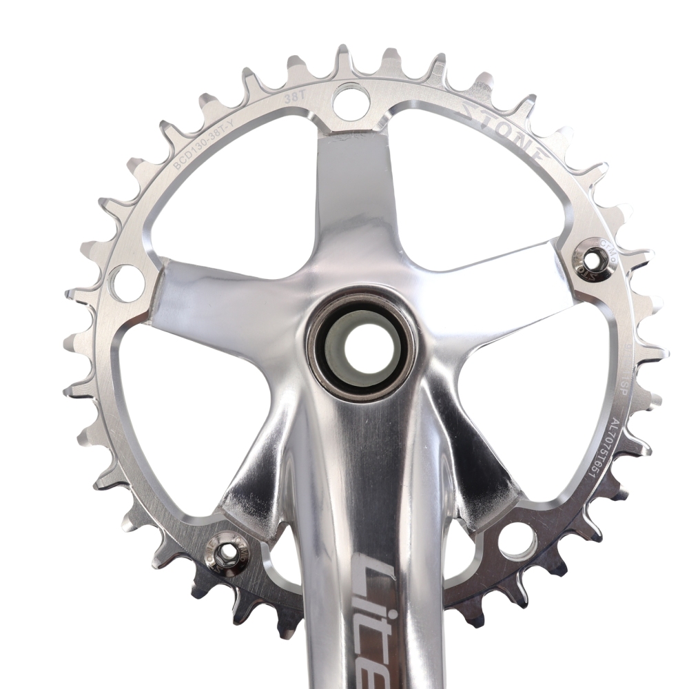 Stone Round Bike Chainring 130 BCD for Brompton 3sixty Shimano 5700 6700 38 40 48 52 54 56T 58T 60T 62t 64t 66t 68t 70t Road Bike Folding 130bcd