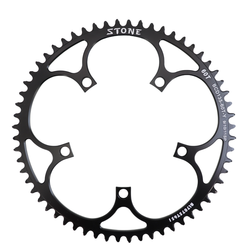 Stone 135BCD Chainring Round Narrow Wide 42 44 46 48 52 54 56T 58 60T tooth Road MTB Bike ChainWheel for campagnolo