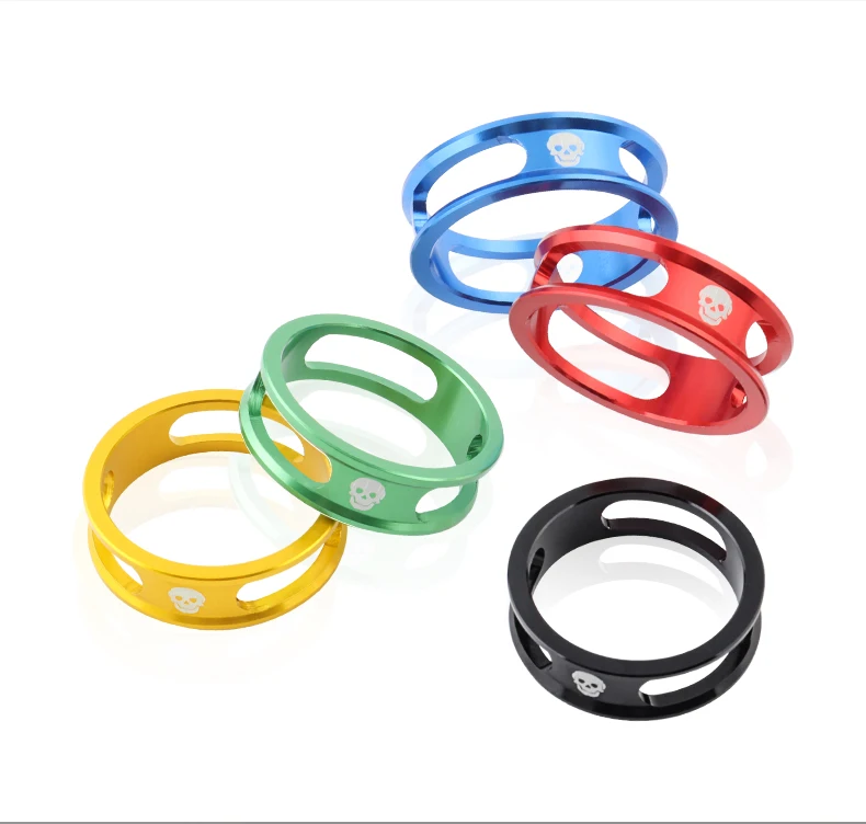 MUQZI Fork Washer 10mm CNC Bike Headset Spacer For 1-1/8 inch 28.6mm MTB BMX Road Bicycle Fork Washer