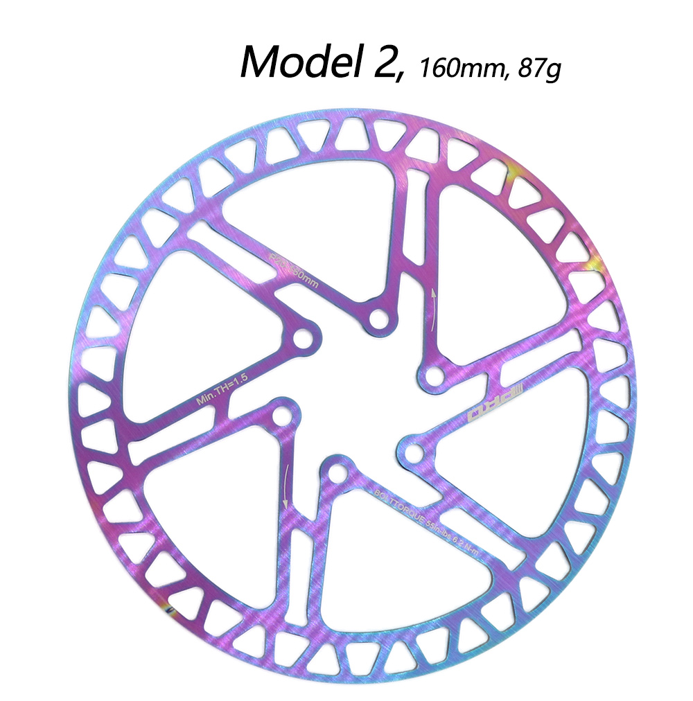 IIIPRO Bike disc brake oil slick stainless steel MTB road bike 160 180 203 rainbow 6 bolts G3 centerline rotor ipro