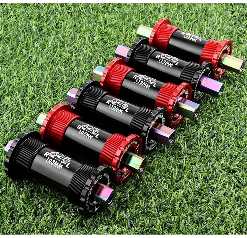 MUQZI Titanium Alloy Bottom Bracket BB68 103 107 110 113 119 122mm Ceramic Square Taper Bottom Bracket 68mm