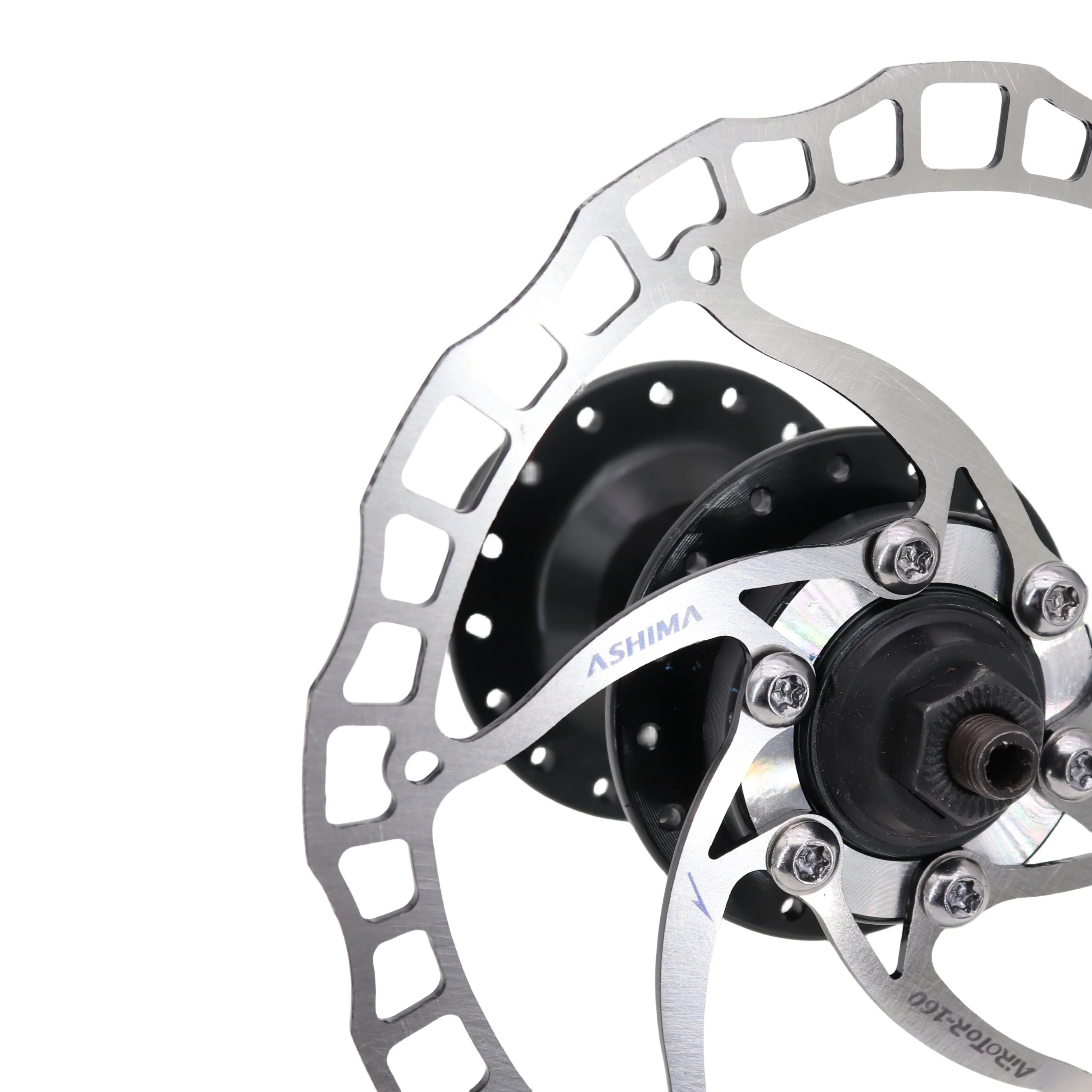 ASHIMA ARO 08 Stainless Steel Disc Brake Rotor 140/160/180/203mm for 6-Bolt MTB Hubs, Black Red Silver Options