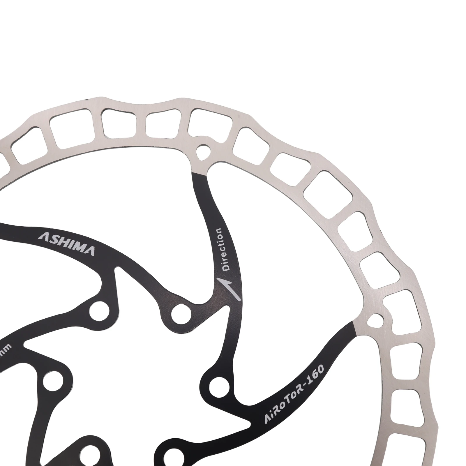 ASHIMA ARO 08 Stainless Steel Disc Brake Rotor 140/160/180/203mm for 6-Bolt MTB Hubs, Black Red Silver Options