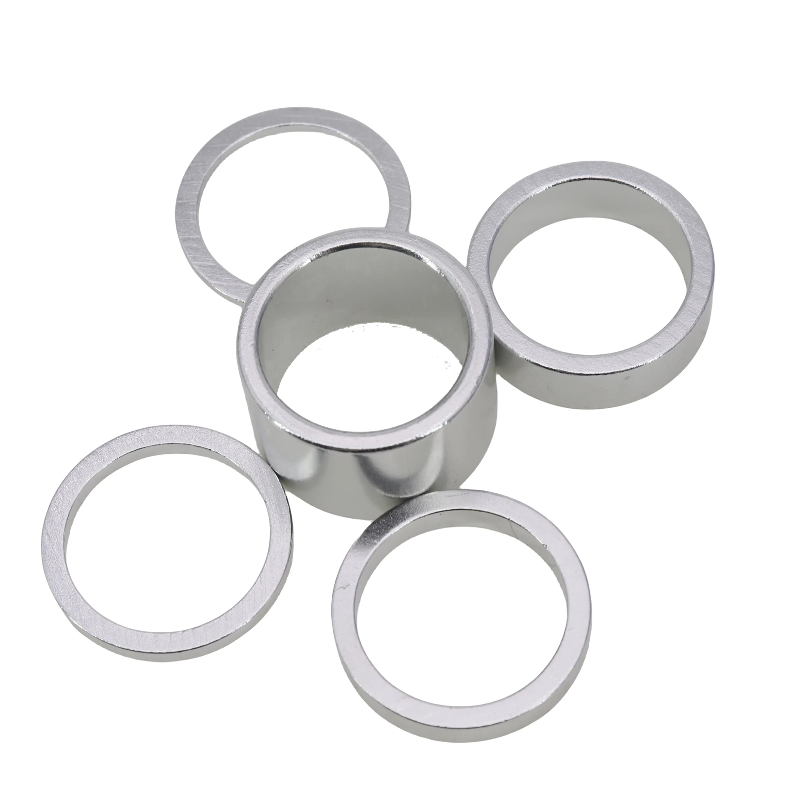 Neco 1 Inch 25.4mm 20/10/5/3/2mm Bicycle Headset Stem Al Bike Fork Star Nut Top Cap Cover Adjusting Dust Cover Spacer