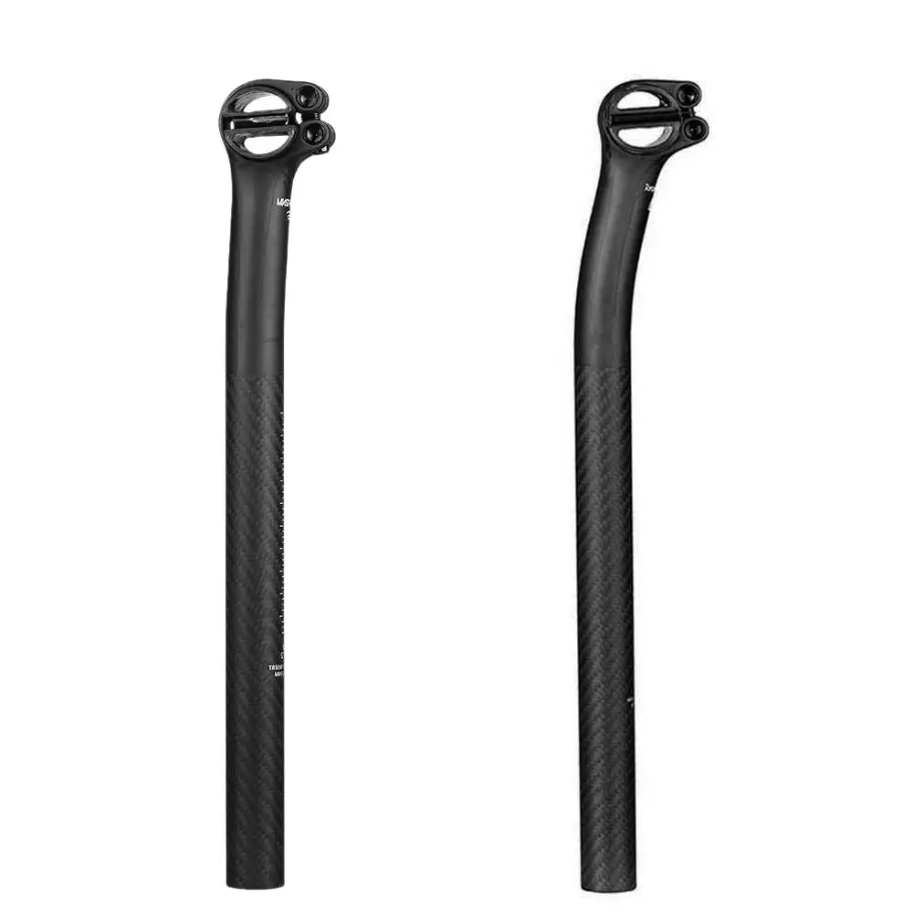 ELITA ONE Carbon Fiber Seatpost Round-Head Setback 5/20mm MTB/Road Seat Post 25.4/27.2/30.9/31.6x350/400/450mm ELITAONE