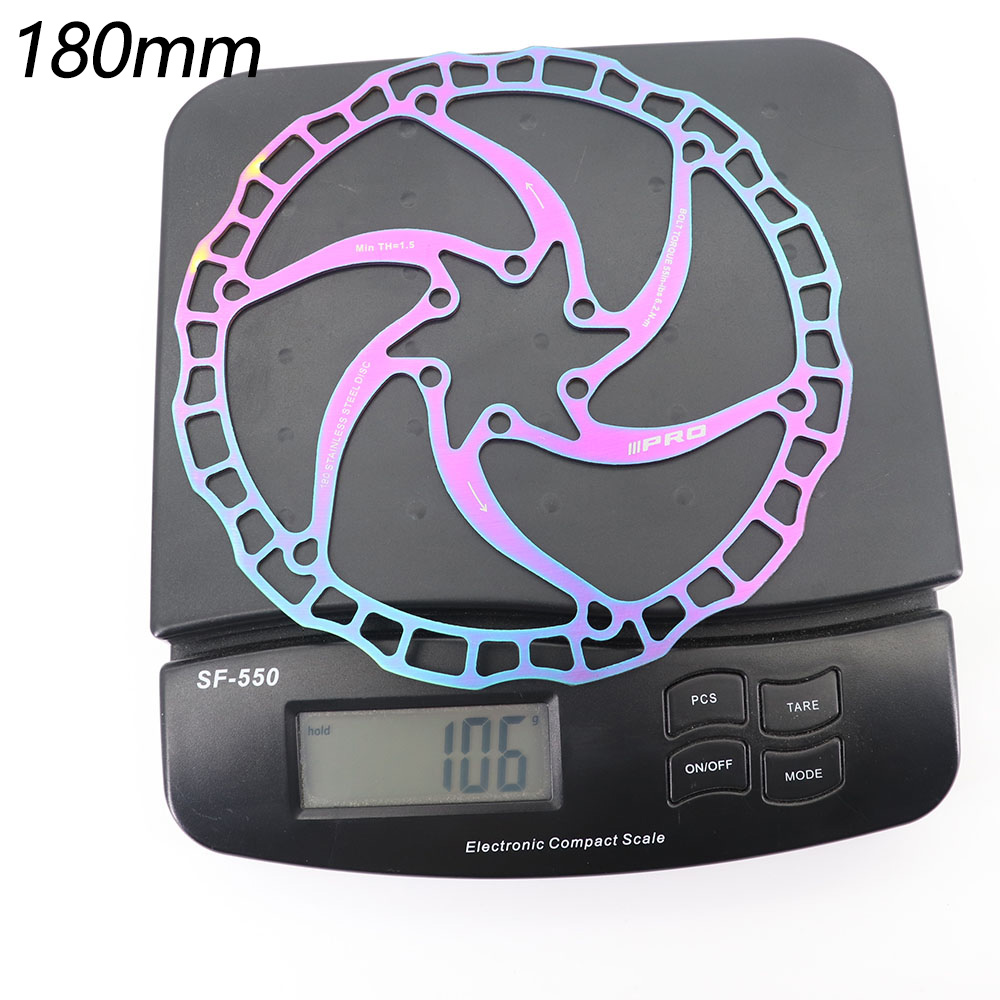 IIIPRO Bike disc brake oil slick balck red stainless steel MTB road bike 160 180 203 rainbow 6 bolts G3 rotor ipro