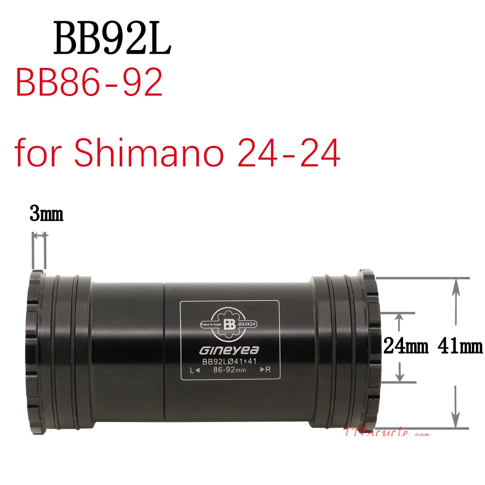 Gineyea Bike bottom bracket BB30 PF30 BB86 BB92 BB386 THREAD TOGETHER THREAD THRU road bike MTB for Shimano for SRAM GXP