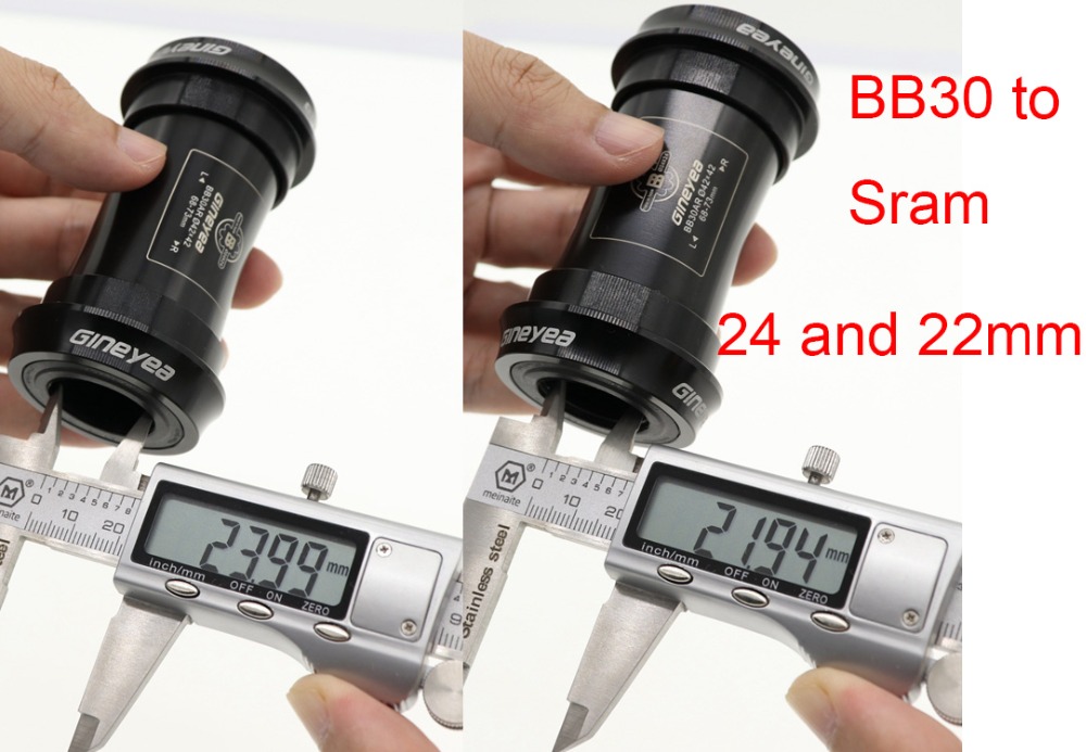 Gineyea Ceramic bearing Bottom bracket bike BB30 PF30 BB86 B79 BB386 for Shimano for SRAM GXP press fit in 24mm 22 19mm