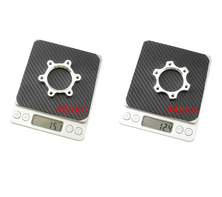 MUQZI 2Pcs 44mm 48mm Bike Hub Disk Disc Brake Rotor Adapter Freewheel Threaded Hubs 6 Bolt Flange MTB Road Bicycle