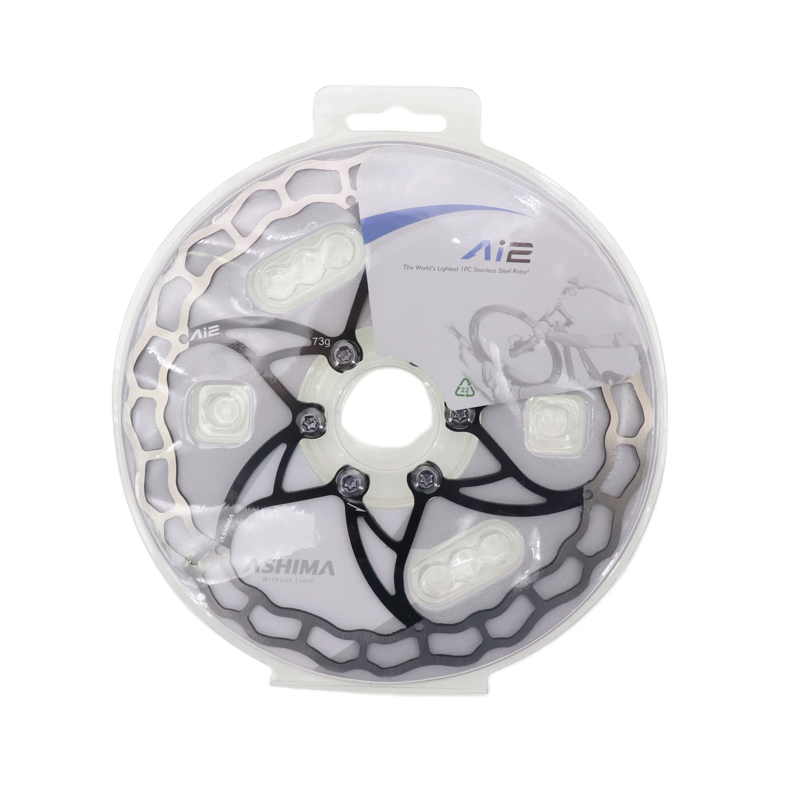 ASHIMA ARO 09 Brake Disc Rotor Only 64g MTB Bike Stainless Steel 140mm 160mm 180mm 203mm with 6 Bolts Black Red 1PC