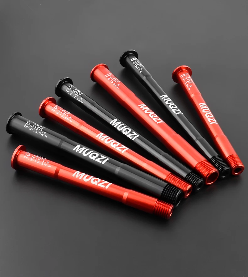 MUQZI MTB Thru Axle 15x100 15x110 12x142 12x100 12x148 Road Bicycle Wheel Axle 12mm 15mm Hub Thru Axle Fork Shaft