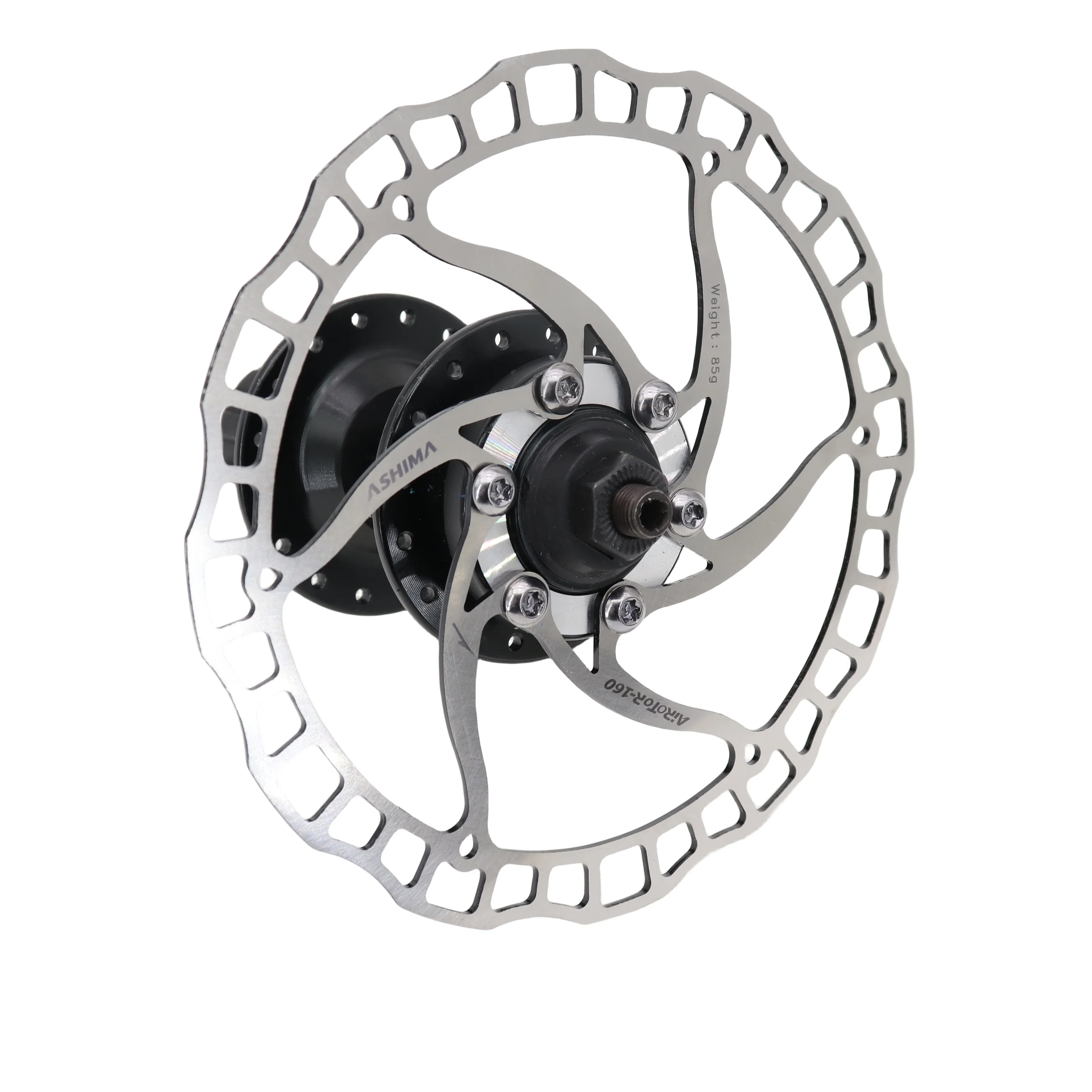 ASHIMA ARO 08 Stainless Steel Disc Brake Rotor 140/160/180/203mm for 6-Bolt MTB Hubs, Black Red Silver Options