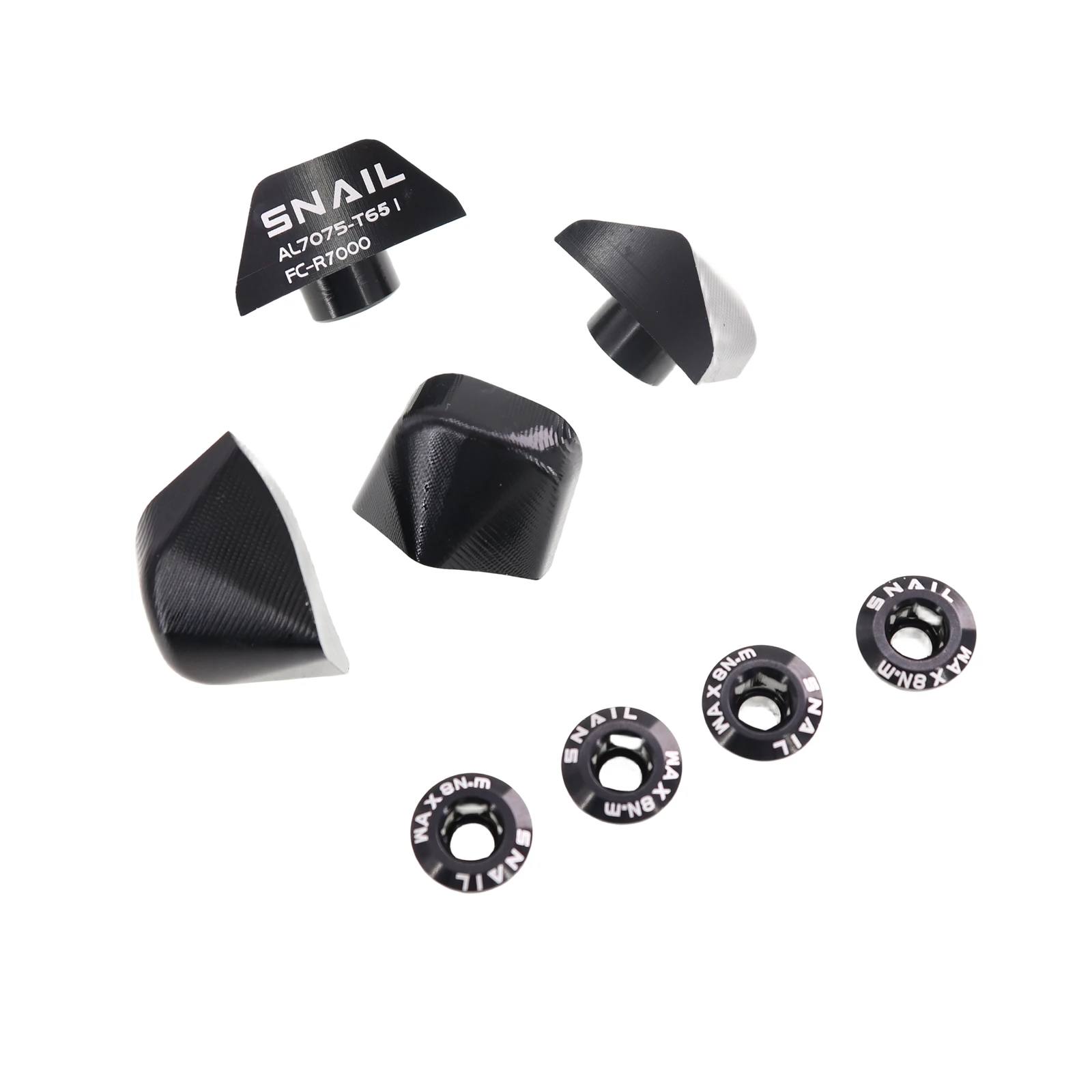 Snail Chainring Decoration Cap for Shimano 105 R7000 R8000 R9100 Cap Cover 4-bolt for Road Bike Decor Cap Crank Cover