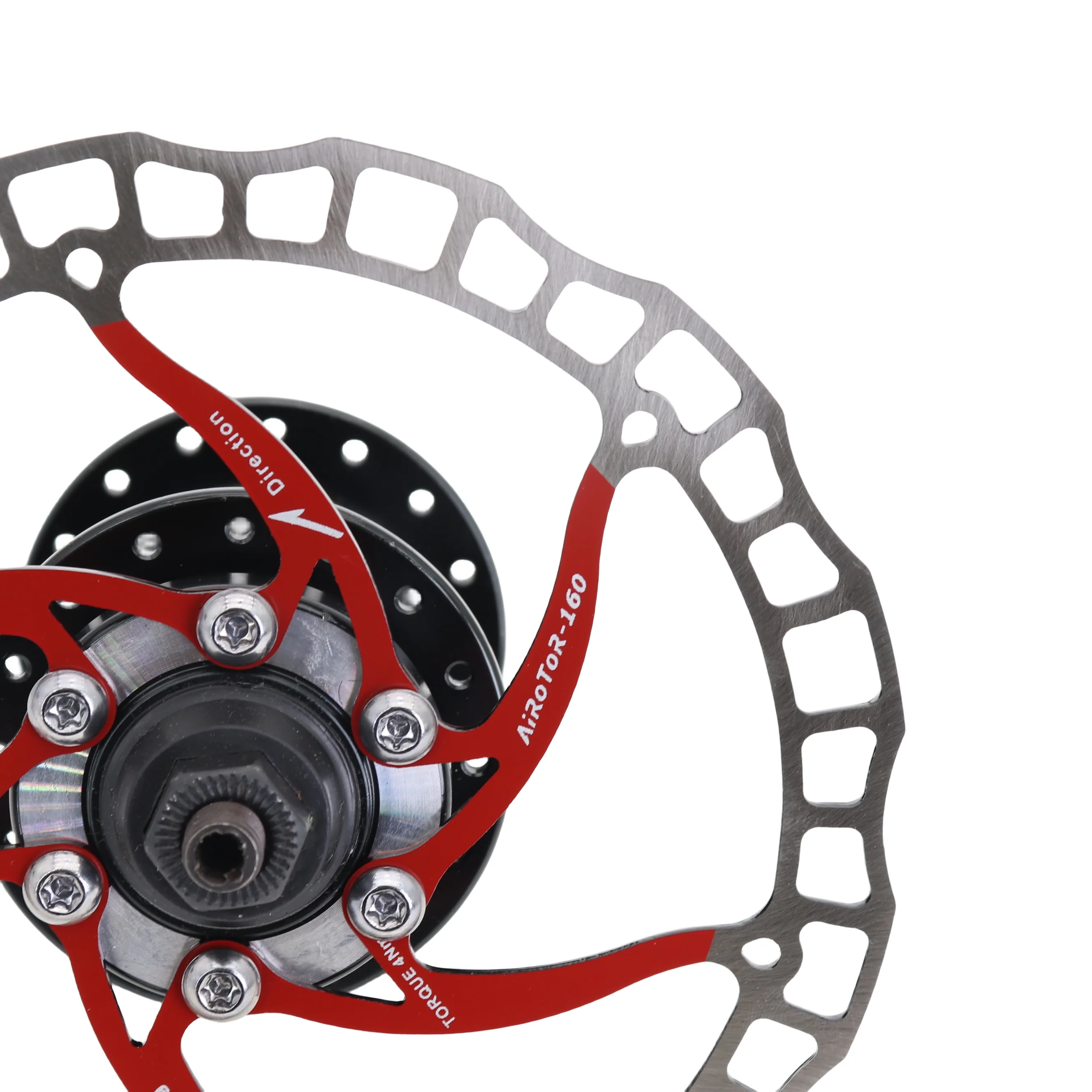 ASHIMA ARO 08 Stainless Steel Disc Brake Rotor 140/160/180/203mm for 6-Bolt MTB Hubs, Black Red Silver Options