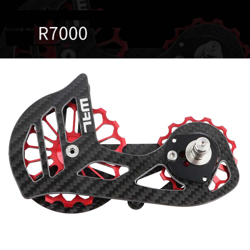 Road Bike Rear Derailleur Carbon Fiber Ceramic Bearing 17T Pulley Guide Wheel R5800 R6800 R7000 R8000 R9100 R9000 4700