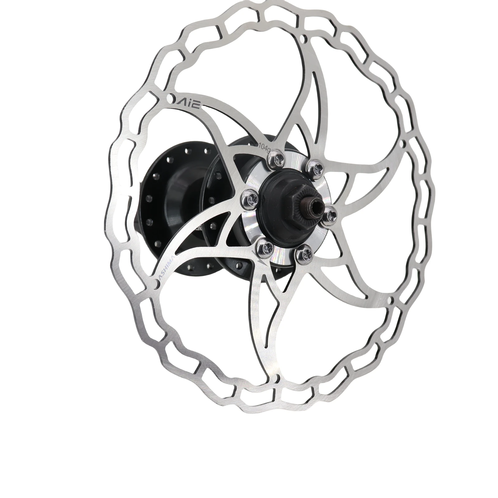ASHIMA ARO 09 Brake Disc Rotor Only 64g MTB Bike Stainless Steel 140mm 160mm 180mm 203mm with 6 Bolts Black Red 1PC