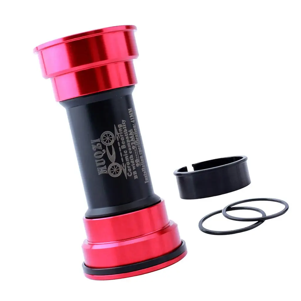 MTB Mountain Rode Bike Bottom Bracket Press Fit BB90-92 Replacement Ceramic Bearing Axis Shaft Fits 41mm Diameter BB