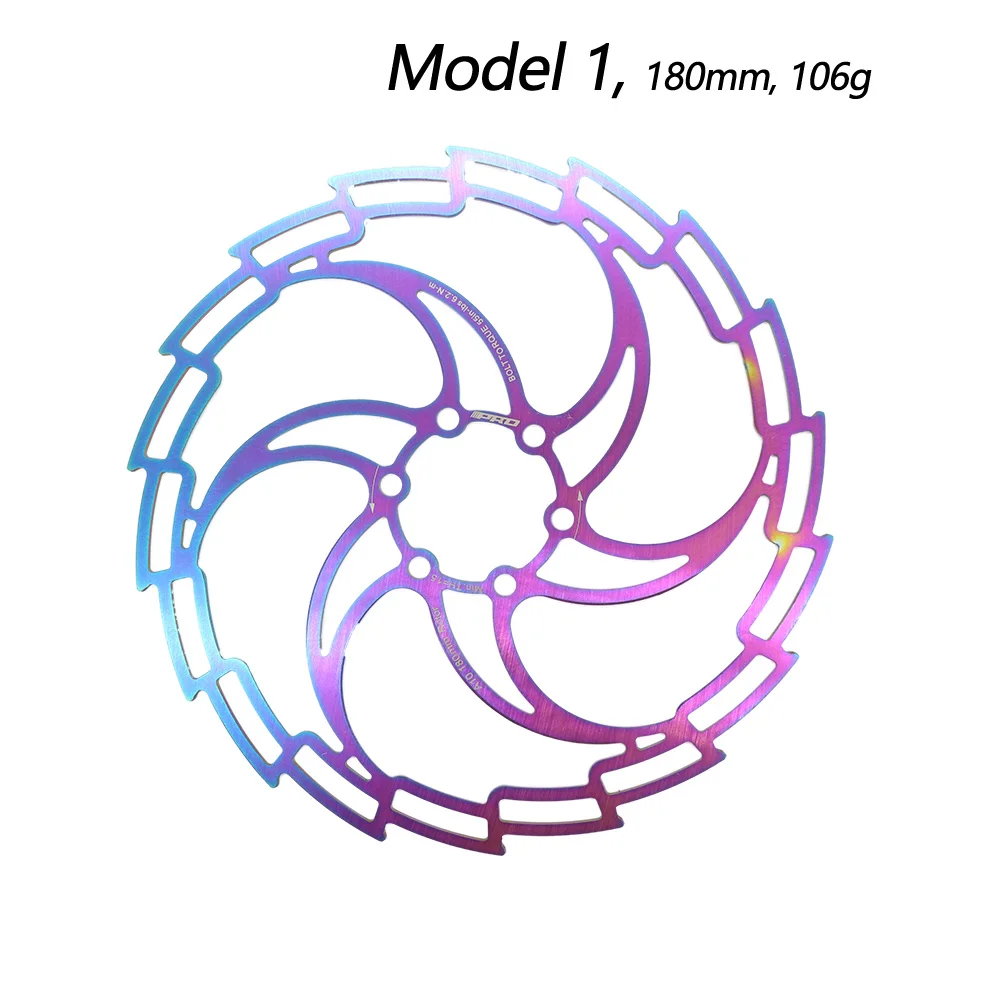 IIIPRO Bike disc brake oil slick balck red stainless steel MTB road bike 160 180 203 rainbow 6 bolts G3 rotor ipro