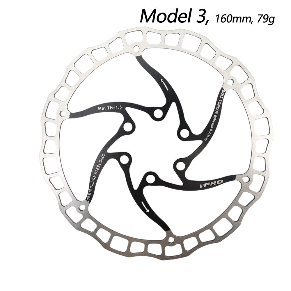 IIIPRO Bike disc brake oil slick balck red stainless steel MTB road bike 160 180 203 rainbow 6 bolts G3 rotor ipro