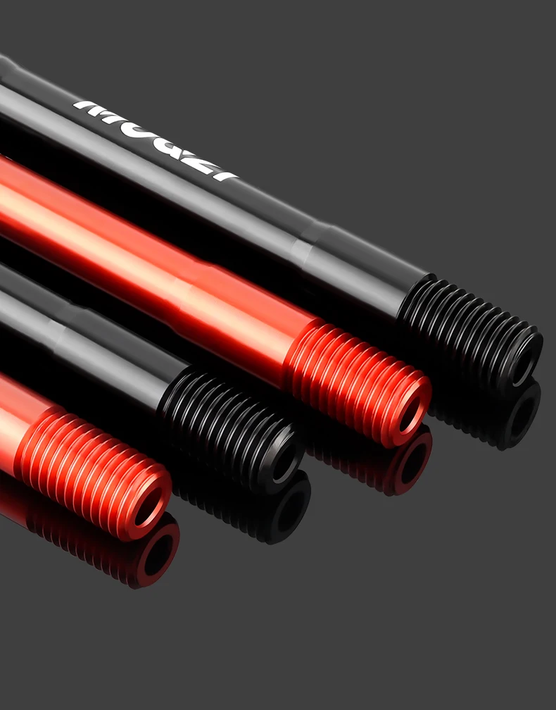 MUQZI MTB Thru Axle 15x100 15x110 12x142 12x100 12x148 Road Bicycle Wheel Axle 12mm 15mm Hub Thru Axle Fork Shaft