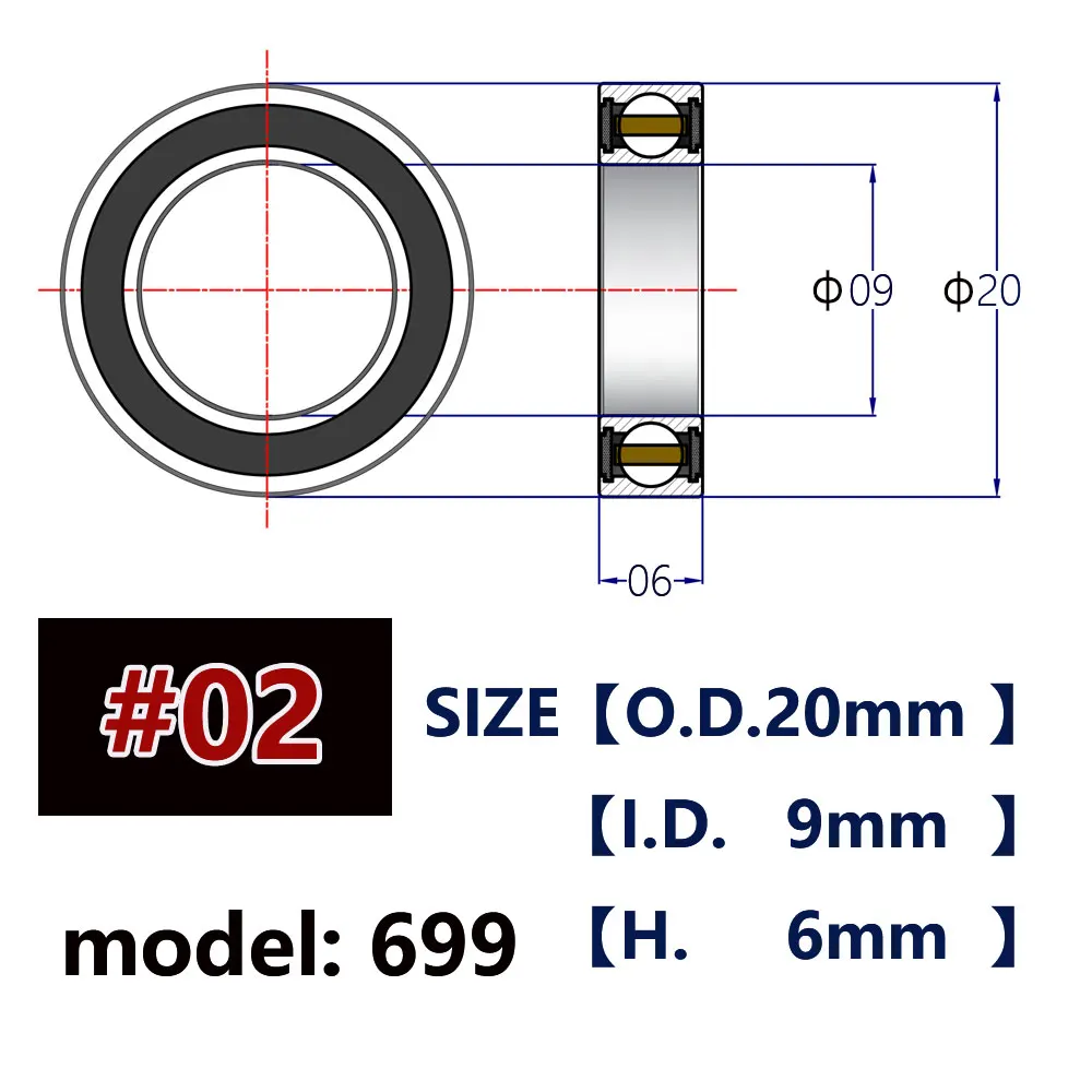 Bike Hub Ceramic Bearings for Road Bike Mountain Disc Brake Thru Axle Hubs Super Light Lubricant 6802 6803 6902 6903