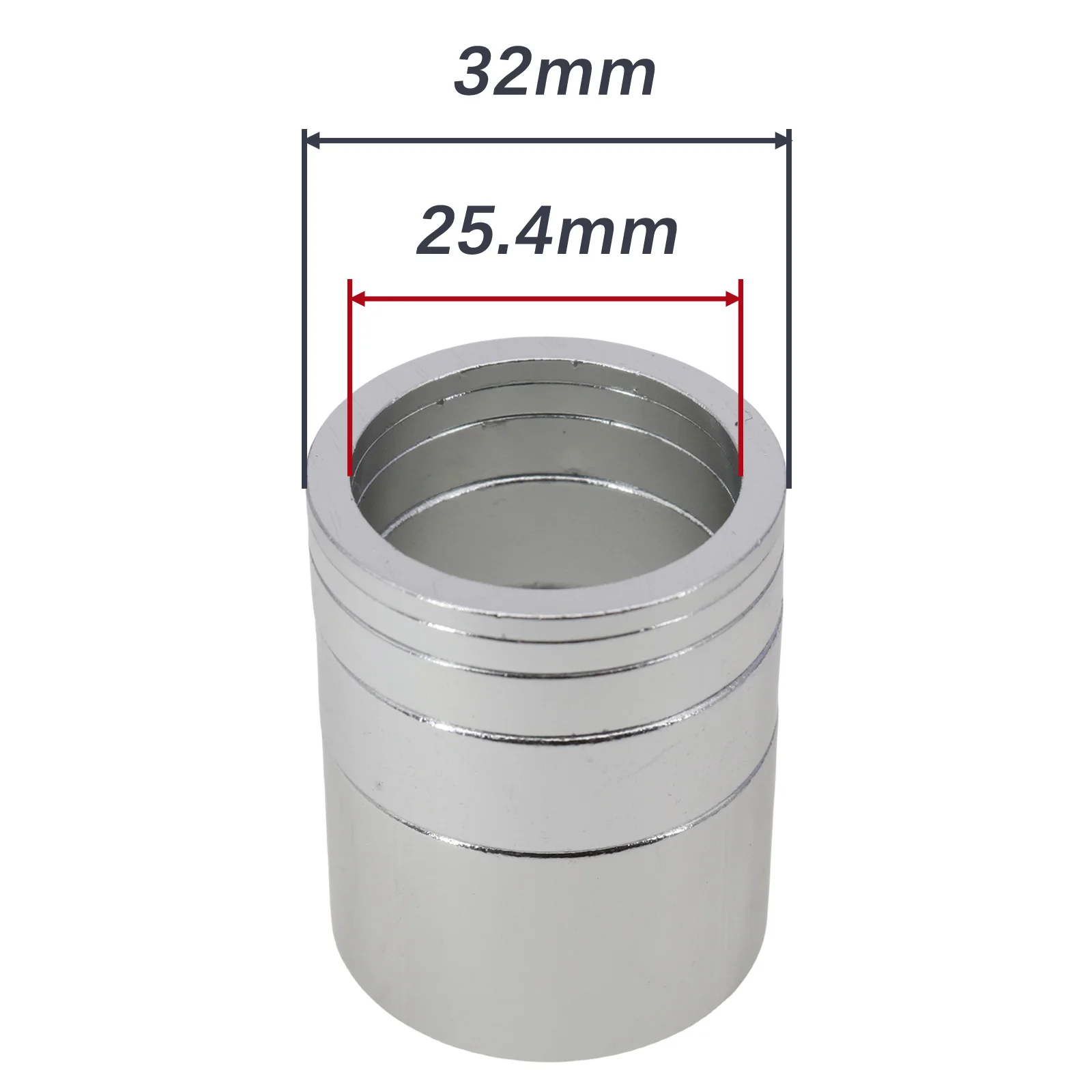 Neco 1 Inch 25.4mm 20/10/5/3/2mm Bicycle Headset Stem Al Bike Fork Star Nut Top Cap Cover Adjusting Dust Cover Spacer
