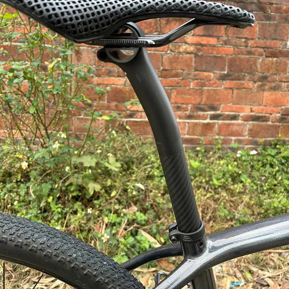 ELITA ONE Carbon Fiber Seatpost Round-Head Setback 5/20mm MTB/Road Seat Post 25.4/27.2/30.9/31.6x350/400/450mm ELITAONE