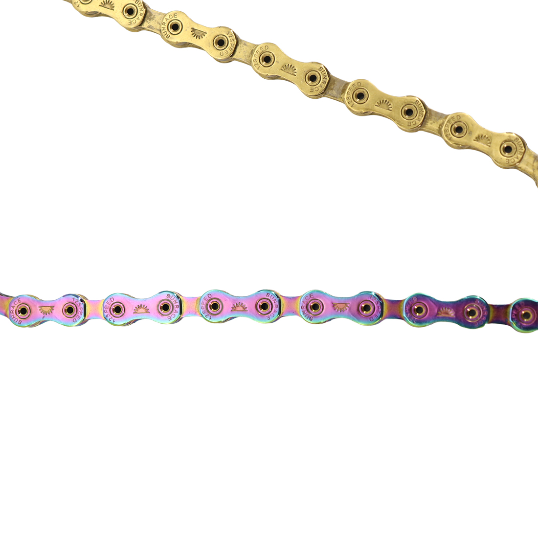Sunrace Bike Chain 12-speed SLA roller hollow gold oil slick Titanium coating MTB road bike chain for Shimano/ for SRAM