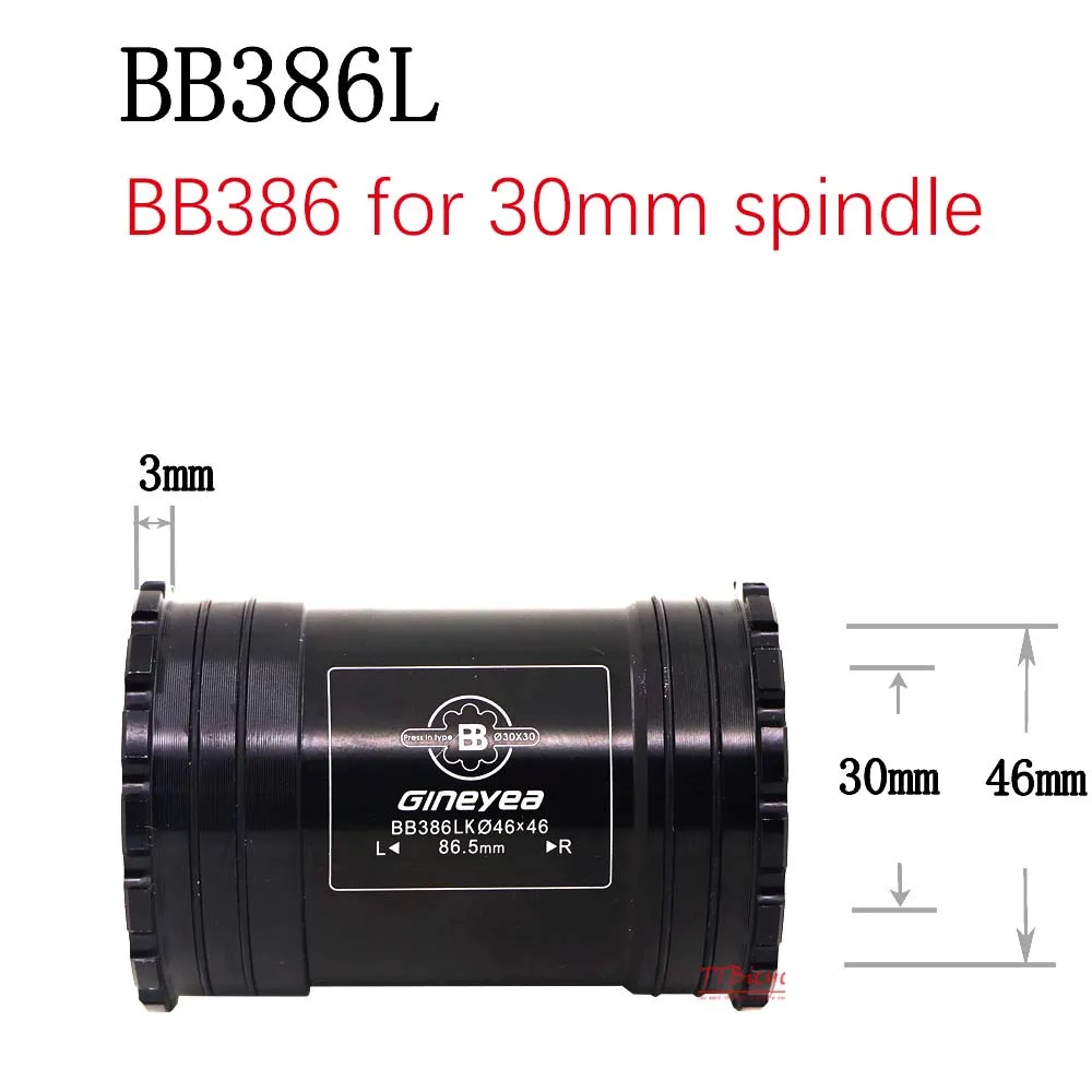 Gineyea Bike bottom bracket BB30 PF30 BB86 BB92 BB386 THREAD TOGETHER THREAD THRU road bike MTB for Shimano for SRAM GXP