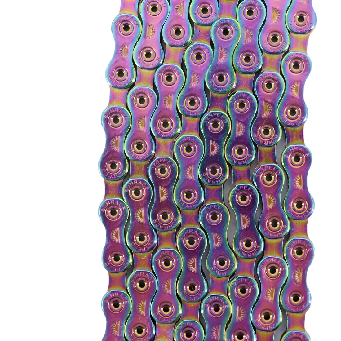 Sunrace Bike Chain 12-speed SLA roller hollow gold oil slick Titanium coating MTB road bike chain for Shimano/ for SRAM