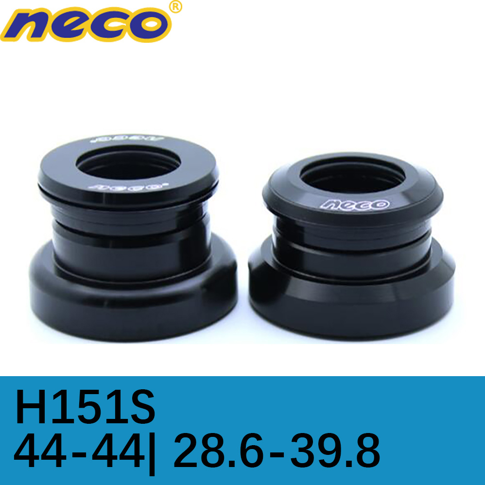 Neco Bike Headset ZS 44 28.6 44 39.8 Threadless fits 1-1/8'' to 1.5'' Tapered Fork Steerer AL Cycling Headset MTB bike