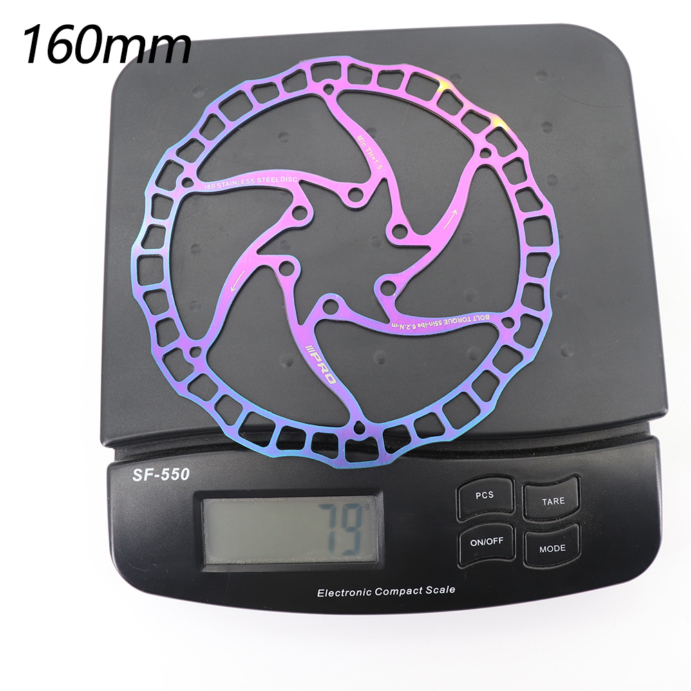 IIIPRO Bike disc brake oil slick balck red stainless steel MTB road bike 160 180 203 rainbow 6 bolts G3 rotor ipro